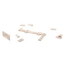 Set Domino si carti de joc, Everestus, 21OCT0943, 187 x 20 x 75 mm, Lemn, Natur