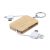 Incarcator usb breloc, Everestus, 21OCT1301, 40 x 100 x 8 mm, Bambus, Alb