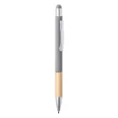 Pix touchscreen, Everestus, 21OCT1236, Ø10 x 145 mm, Aluminiu, Bambus, Gri
