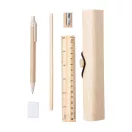 Set de 5 articole de papetarie, Everestus, 21OCT0086, 200 x 37 x 44 mm, Lemn, Natur