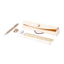 Set de 5 articole de papetarie, Everestus, 21OCT0086, 200 x 37 x 44 mm, Lemn, Natur