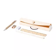   Set de 5 articole de papetarie, Everestus, 21OCT0086, 200 x 37 x 44 mm, Lemn, Natur