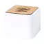 Boxa portabila bluetooth, Everestus, 22FEB1549, 65x65x52 mm, Bambus, Alb