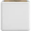 Boxa portabila bluetooth, Everestus, 22FEB1549, 65x65x52 mm, Bambus, Alb
