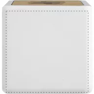   Boxa portabila bluetooth, Everestus, 22FEB1549, 65x65x52 mm, Bambus, Alb