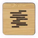 Boxa portabila bluetooth, Everestus, 22FEB1549, 65x65x52 mm, Bambus, Alb