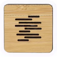   Boxa portabila bluetooth, Everestus, 22FEB1549, 65x65x52 mm, Bambus, Alb