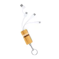   Cablu de incarcare usb, Everestus, 22FEB1623, 27x155x15 mm, Bambus, Natur