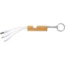 Cablu de incarcare usb, Everestus, 22FEB1623, 27x155x15 mm, Bambus, Natur