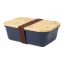 Caserola pentru pranz, Everestus, 2610E17304, 1000 ml, 200x140x70 mm, Polipropilena, Bambus, Albastru Dark