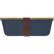   Caserola pentru pranz, Everestus, 2610E17304, 1000 ml, 200x140x70 mm, Polipropilena, Bambus, Albastru Dark