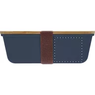   Caserola pentru pranz, Everestus, 2610E17304, 1000 ml, 200x140x70 mm, Polipropilena, Bambus, Albastru Dark