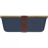   Caserola pentru pranz, Everestus, 2610E17304, 1000 ml, 200x140x70 mm, Polipropilena, Bambus, Albastru Dark