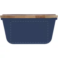   Caserola pentru pranz, Everestus, 2610E17304, 1000 ml, 200x140x70 mm, Polipropilena, Bambus, Albastru Dark