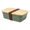 Caserola pentru pranz, Everestus, 2610E17305, 1000 ml, 200x140x70 mm, Polipropilena, Bambus, Verde