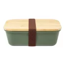 Caserola pentru pranz, Everestus, 2610E17305, 1000 ml, 200x140x70 mm, Polipropilena, Bambus, Verde