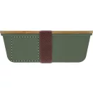 Caserola pentru pranz, Everestus, 2610E17305, 1000 ml, 200x140x70 mm, Polipropilena, Bambus, Verde