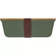   Caserola pentru pranz, Everestus, 2610E17305, 1000 ml, 200x140x70 mm, Polipropilena, Bambus, Verde