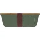 Caserola pentru pranz, Everestus, 2610E17305, 1000 ml, 200x140x70 mm, Polipropilena, Bambus, Verde