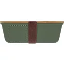 Caserola pentru pranz, Everestus, 2610E17305, 1000 ml, 200x140x70 mm, Polipropilena, Bambus, Verde