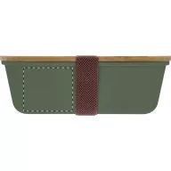   Caserola pentru pranz, Everestus, 2610E17305, 1000 ml, 200x140x70 mm, Polipropilena, Bambus, Verde
