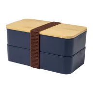   Caserola pentru alimente, 700 ml, Everestus, 2601E15289, 180x106x96 mm, Polipropilena, Bambus, Albastru inchis