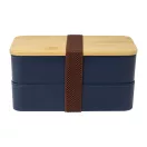 Caserola pentru alimente, 700 ml, Everestus, 2601E15289, 180x106x96 mm, Polipropilena, Bambus, Albastru inchis