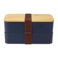   Caserola pentru alimente, 700 ml, Everestus, 2601E15289, 180x106x96 mm, Polipropilena, Bambus, Albastru inchis