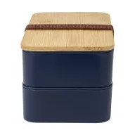   Caserola pentru alimente, 700 ml, Everestus, 2601E15289, 180x106x96 mm, Polipropilena, Bambus, Albastru inchis