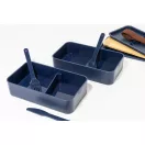 Caserola pentru alimente, 700 ml, Everestus, 2601E15289, 180x106x96 mm, Polipropilena, Bambus, Albastru inchis