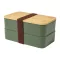Caserola pentru alimente, 700 ml, Everestus, 2601E15290, 180x106x96 mm, Polipropilena, Bambus, Verde