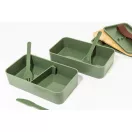 Caserola pentru alimente, 700 ml, Everestus, 2601E15290, 180x106x96 mm, Polipropilena, Bambus, Verde