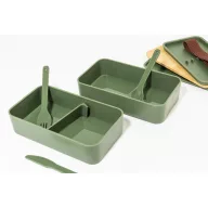   Caserola pentru alimente, 700 ml, Everestus, 2601E15290, 180x106x96 mm, Polipropilena, Bambus, Verde