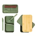 Caserola pentru alimente, 700 ml, Everestus, 2601E15290, 180x106x96 mm, Polipropilena, Bambus, Verde