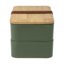 Caserola pentru alimente, 700 ml, Everestus, 2601E15290, 180x106x96 mm, Polipropilena, Bambus, Verde