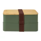 Caserola pentru alimente, 700 ml, Everestus, 2601E15290, 180x106x96 mm, Polipropilena, Bambus, Verde
