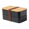 Caserola pentru pranz, Everestus, 22FEB0042, 700 ml, 180x106x96 mm, Polipropilena, Negru