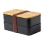 Caserola pentru pranz, Everestus, 22FEB0042, 700 ml, 180x106x96 mm, Polipropilena, Negru