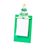   Notepad magnetic de Craciun, Everestus, 18SEP4376, 95x202 mm, Hartie, Lemn, Verde