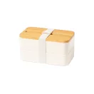 Caserola pranz, Everestus, 18SEP2388, 700 ml, 183x105x96 mm, Polipropilena, Bambus, Natur