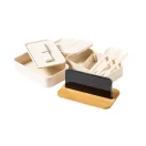 Caserola pranz, Everestus, 18SEP2388, 700 ml, 183x105x96 mm, Polipropilena, Bambus, Natur