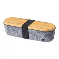   Penar cu rigla si suport de telefon, Everestus, 42FEB230819, 198x63x56 mm, Bambus, Pasla, Gri, Natur