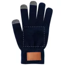 Set caciula si manusi, Everestus, 42FEB230241, universala, Unisex, Acril, Poliuretan, Albastru Dark