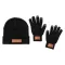 Set caciula si manusi, Everestus, 42FEB230240, universala, Unisex, Acril, Poliuretan, Negru