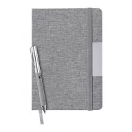   Agenda + Pix, Everestus, 42FEB231503, A5, Dictando, Coperta standard, 100 file, 195x235x14 mm, Poliester, Metal, Gri