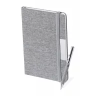   Agenda + Pix, Everestus, 42FEB231503, A5, Dictando, Coperta standard, 100 file, 195x235x14 mm, Poliester, Metal, Gri