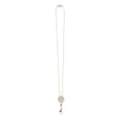 Lanyard, Everestus, 42FEB230203, 32x500 mm, Bumbac, Metal, Natur