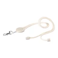   Lanyard, Everestus, 42FEB230203, 32x500 mm, Bumbac, Metal, Natur