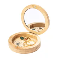   Cutie de bijuterii, Everestus, 42FEB231234, 80x25x76 mm, Bambus, Natur