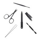 Set manichiura 6 piese, Everestus, 42FEB230897, 60x110x20 mm, Otel, Pasla, Gri